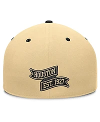 Fanatics Men's Gold/Black Houston Cougars Balance Fitted Hat