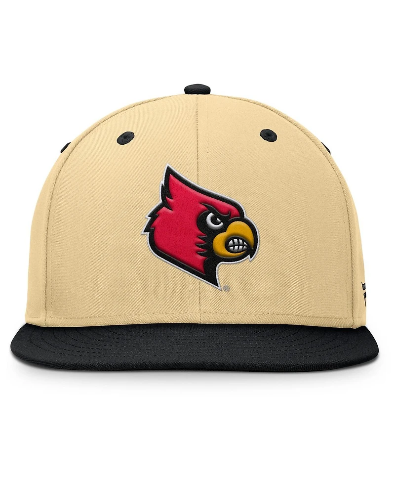 Fanatics Men's Gold/Black Louisville Cardinals Balance Fitted Hat