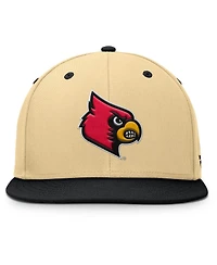 Fanatics Men's Gold/Black Louisville Cardinals Balance Fitted Hat
