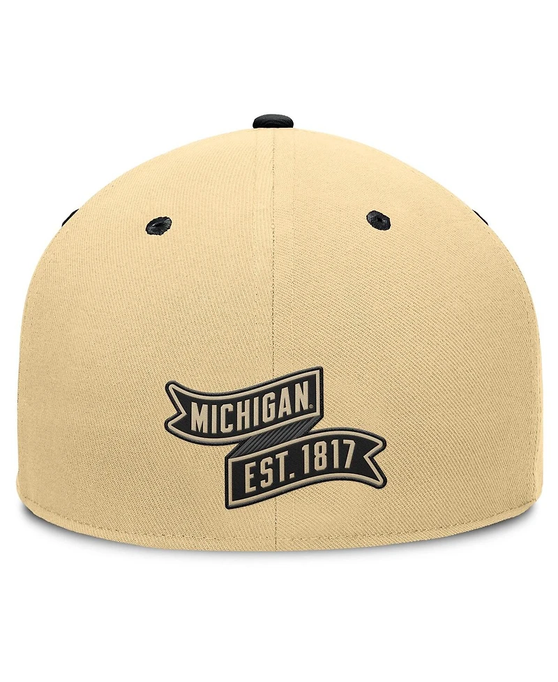 Fanatics Men's Gold/Black Michigan Wolverines Balance Fitted Hat