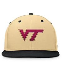 Fanatics Men's Gold/Black Virginia Tech Hokies Balance Fitted Hat