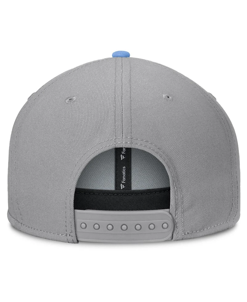 Fanatics Men's Gray North Carolina Tar Heels Duo Snapback Hat