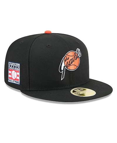 New Era Men's Black San Francisco Giants Baseball Hall of Fame 59FIFTY Fitted Hat