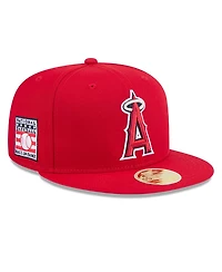 New Era Men's Red Los Angeles Angels Baseball Hall of Fame 59FIFTY Fitted Hat