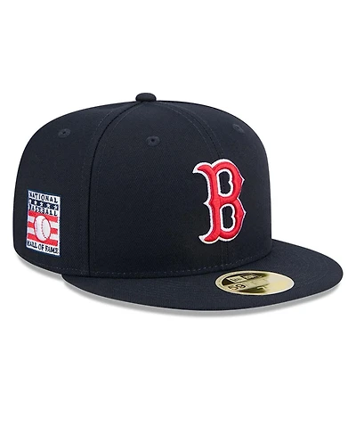 New Era Men's Navy Boston Red Sox Baseball Hall of Fame 59FIFTY Fitted Hat
