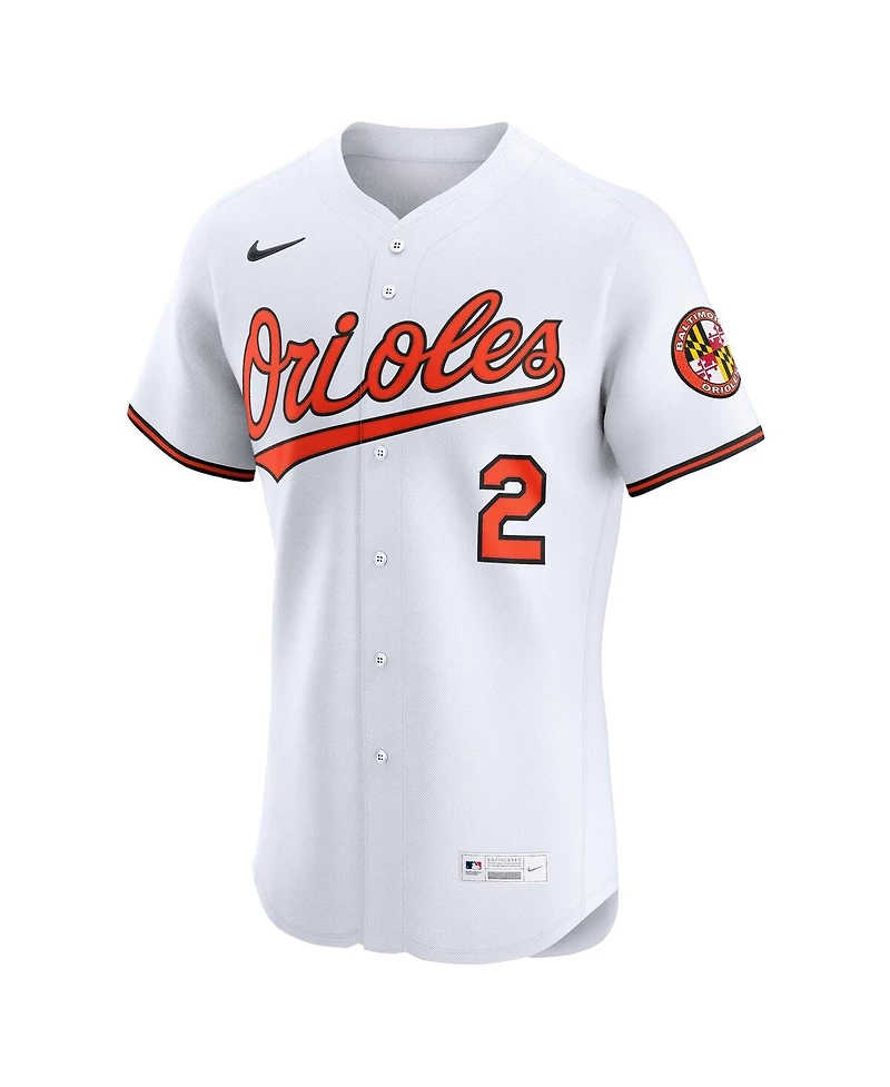 Nike Men's Gunnar Henderson White Baltimore Orioles Home Elite Jersey