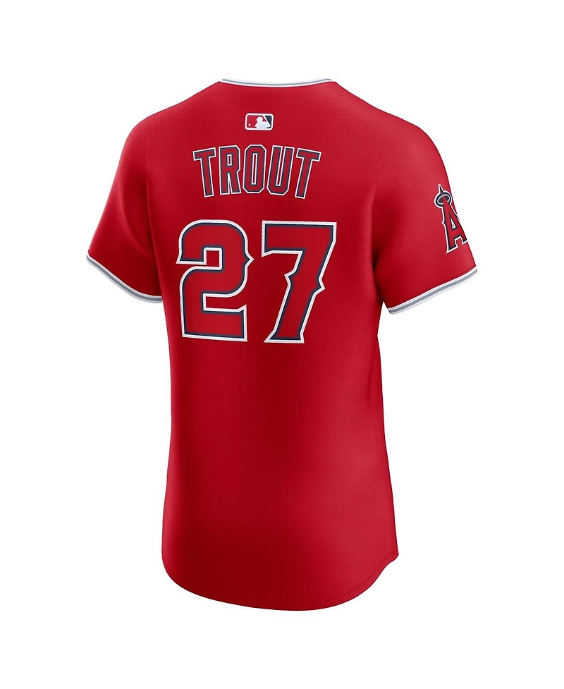 Nike Men's Mike Trout Red Los Angeles Angels Alternate Elite Jersey