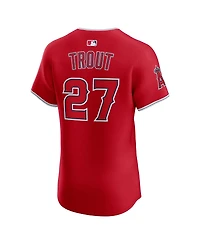 Nike Men's Mike Trout Red Los Angeles Angels Alternate Elite Jersey