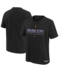 Nike Big Boys and Girls Black Golden State Valkyries Legend Practice Performance T-Shirt