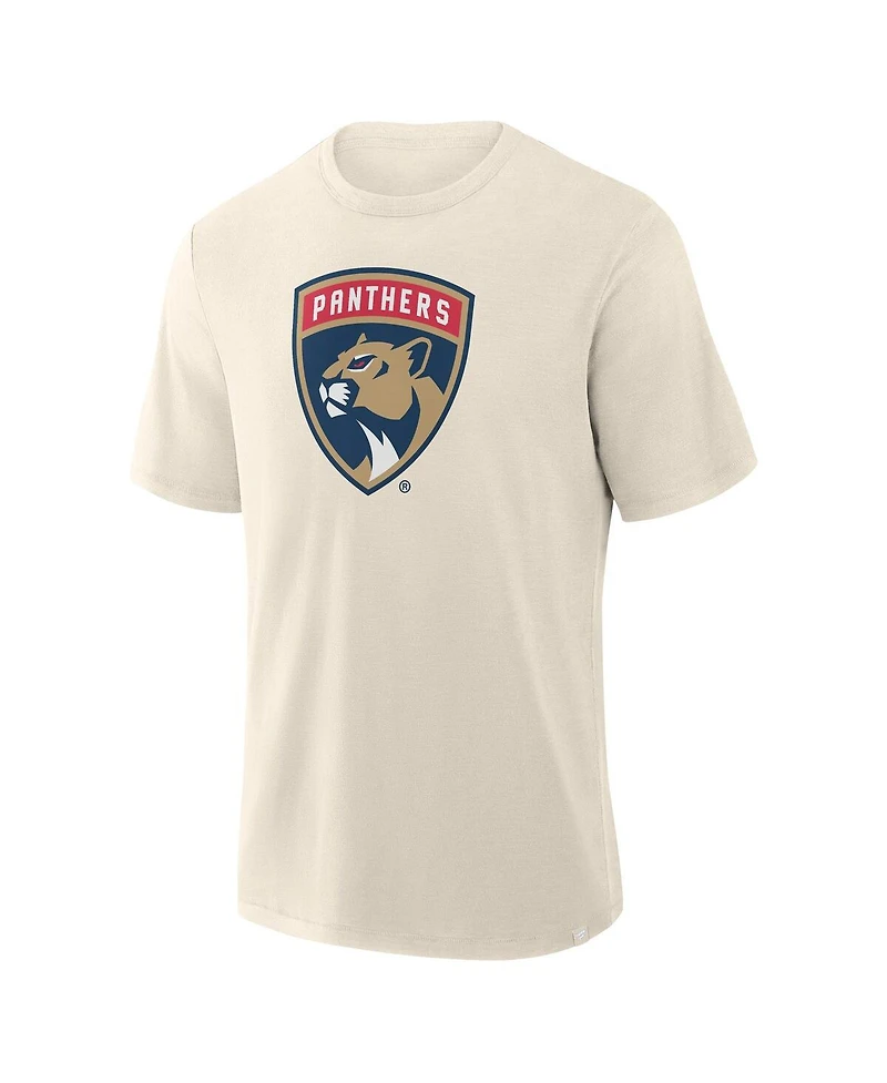Fanatics Men's Cream Florida Panthers Stadium Slub T-Shirt