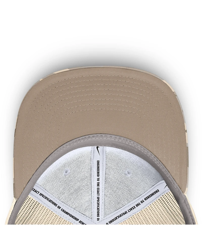 Nike Men's Natural Arizona Diamondbacks Camo Natural Pack Rise Adjustable Trucker Hat