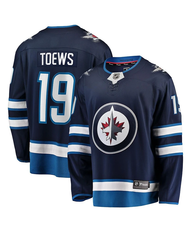 Fanatics Men's Jonathan Toews Navy Winnipeg Jets Home Breakaway Jersey