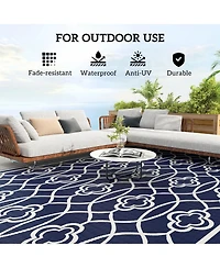 Outsunny Outdoor Rug, 9' x 18' Floor Mat