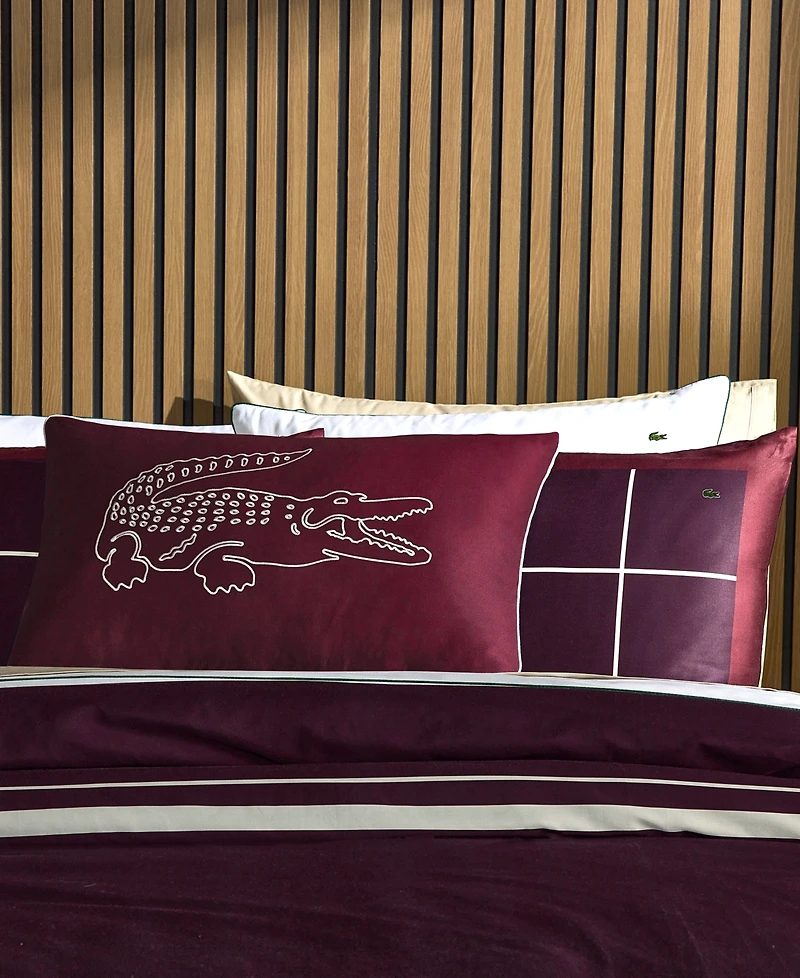 Lacoste Home Big Croc Decorative Pillow, 16" x 24"