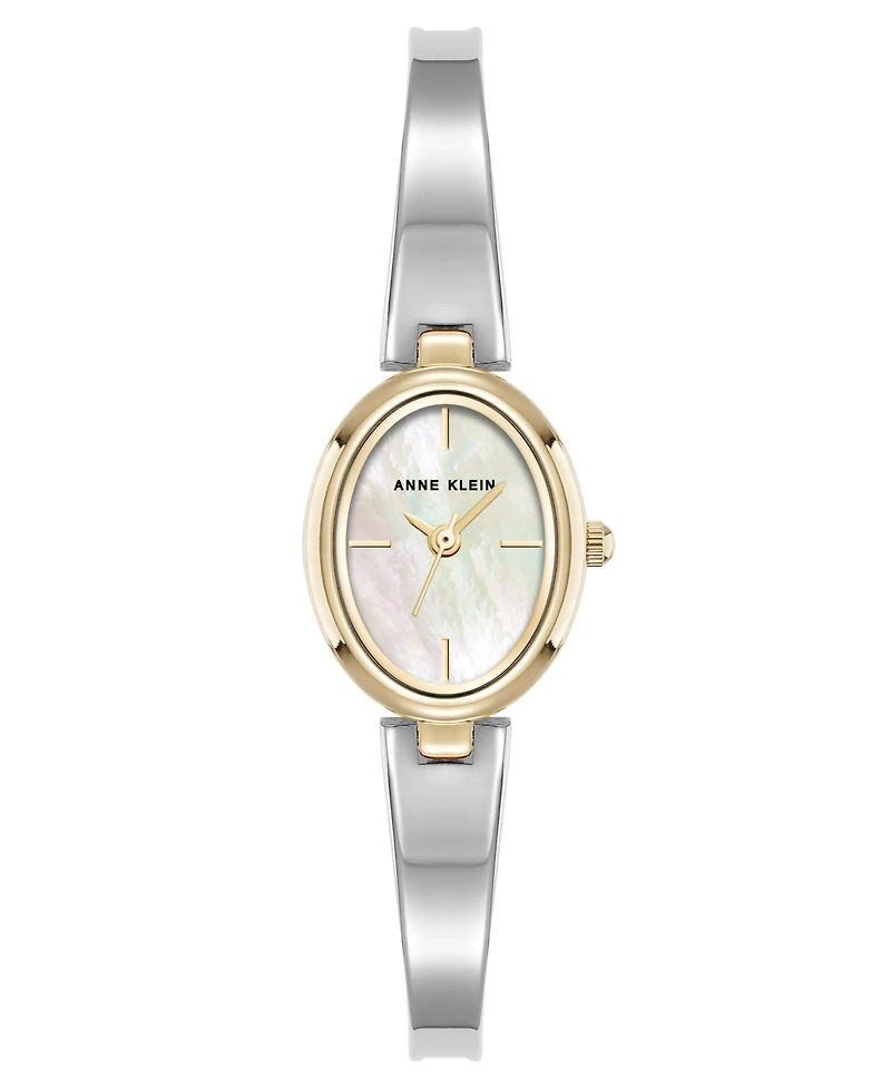 Anne Klein Women's Quartz Two-Tone Metal Alloy Bangle Watch, 18mm