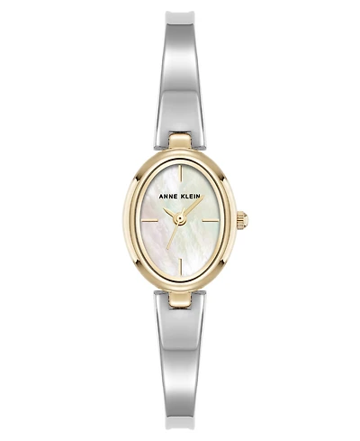 Anne Klein Women's Quartz Two-Tone Metal Alloy Bangle Watch, 18mm