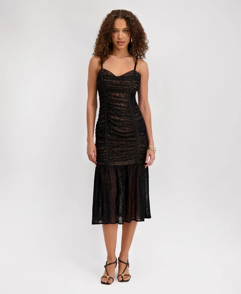 Siena Women's Lace Sleeveless Midi Dress
