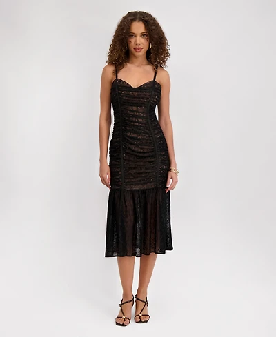 Siena Women's Lace Sleeveless Midi Dress