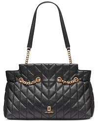 Karl Lagerfeld Paris Lafayette Medium Leather Satchel