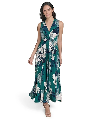 Calvin Klein Women's Sleeveless Jersey Fit & Flare Midi Dress