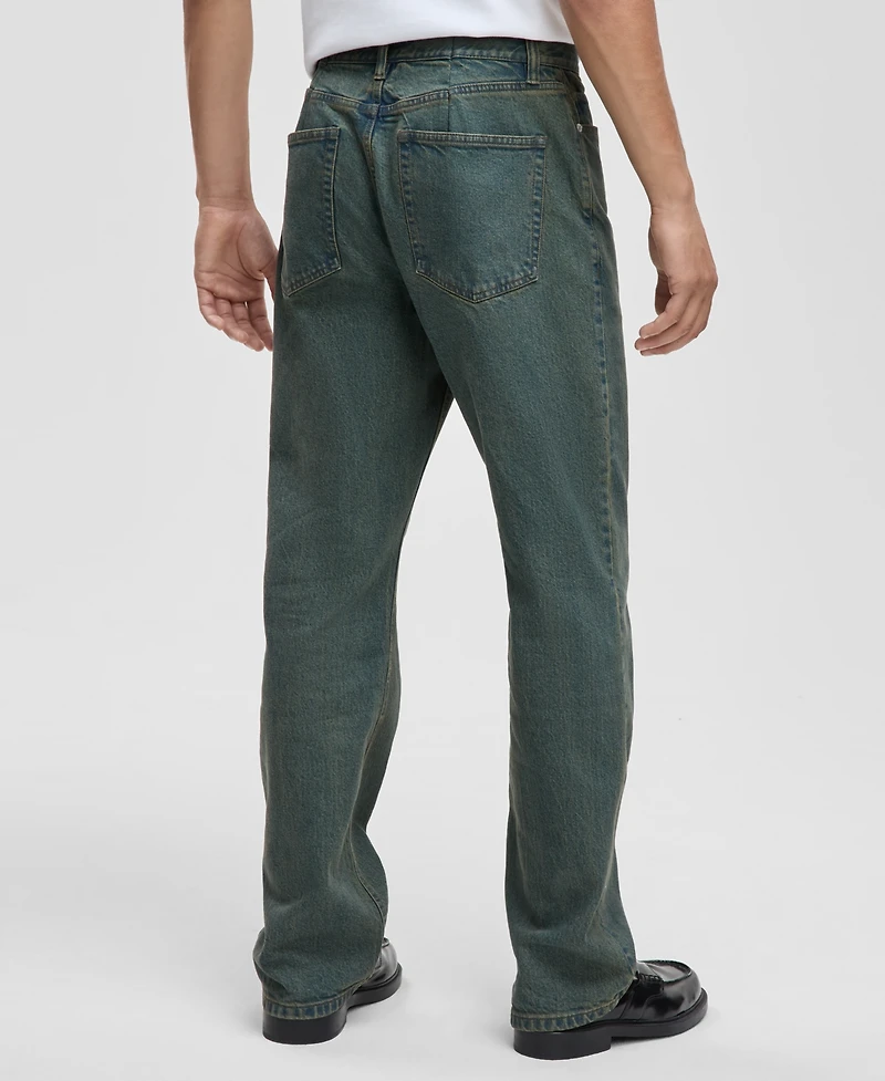 Mode of One Men's Elmer Relaxed-Fit Straight-Leg Jeans, Macy's Exclusive