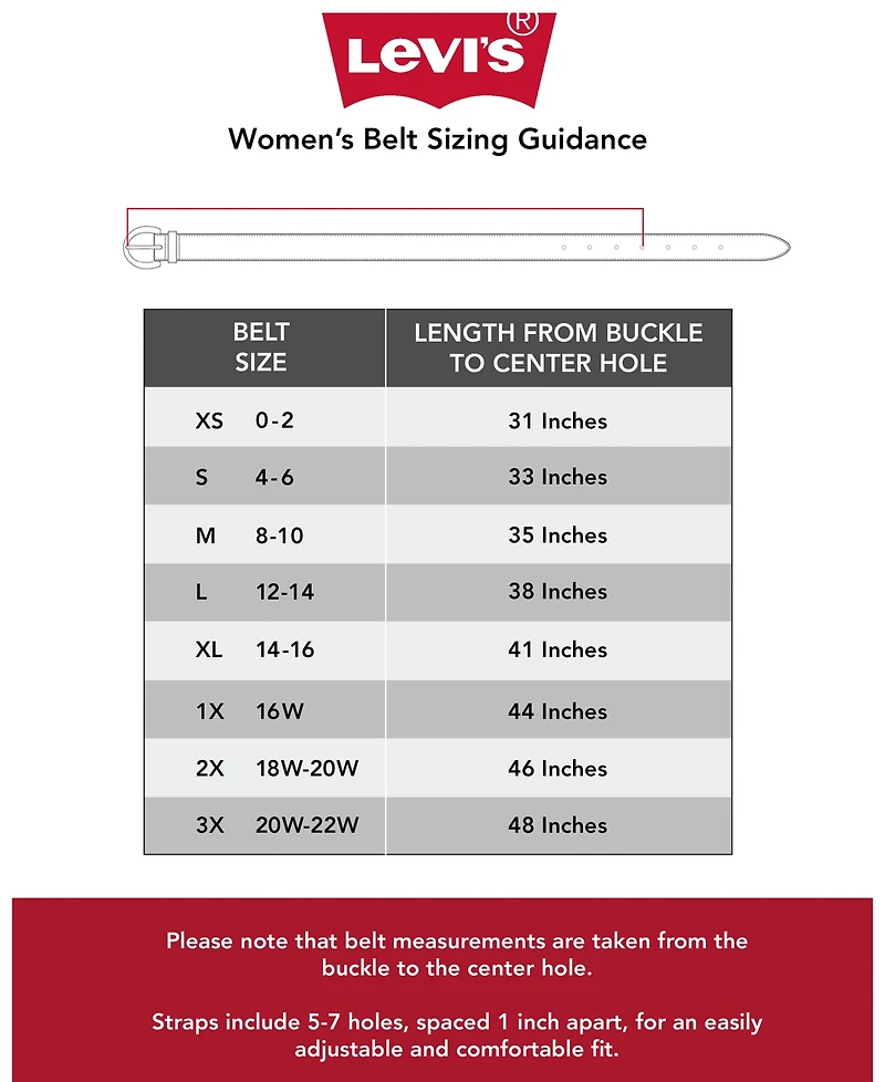 Levi's Western Studded Suede Casual Belt