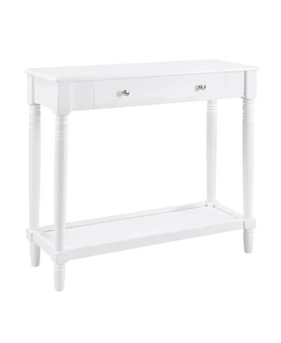 Convenience Concepts 11.75" Wood French Country Manor No Tools 1-Drawer Hall Entryway Table
