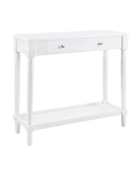 Convenience Concepts 11.75" Wood French Country Manor No Tools 1-Drawer Hall Entryway Table