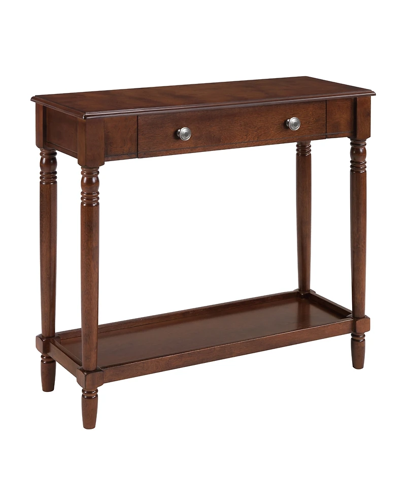 Convenience Concepts 11.75" Wood French Country Manor No Tools 1-Drawer Hall Entryway Table