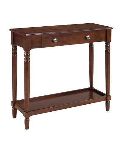 Convenience Concepts 11.75" Wood French Country Manor No Tools 1-Drawer Hall Entryway Table