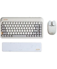 Lofree Ofree Zero Artz Mechanical Keyboard with Terrazzo Mouse and Palm Rest, 75% Rechargeable, Hot-swappable, Multi-Connection for Windows