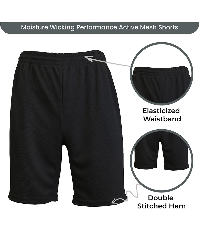 Galaxy By Harvic Women's Loose Fit Moisture Wicking Performance Mesh Shorts