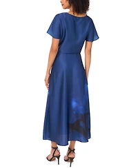 Vince Camuto Women's Placement-Print Pull-On Midi Skirt