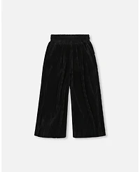 Deux par Girl Wide Leg Pleated Pants Black