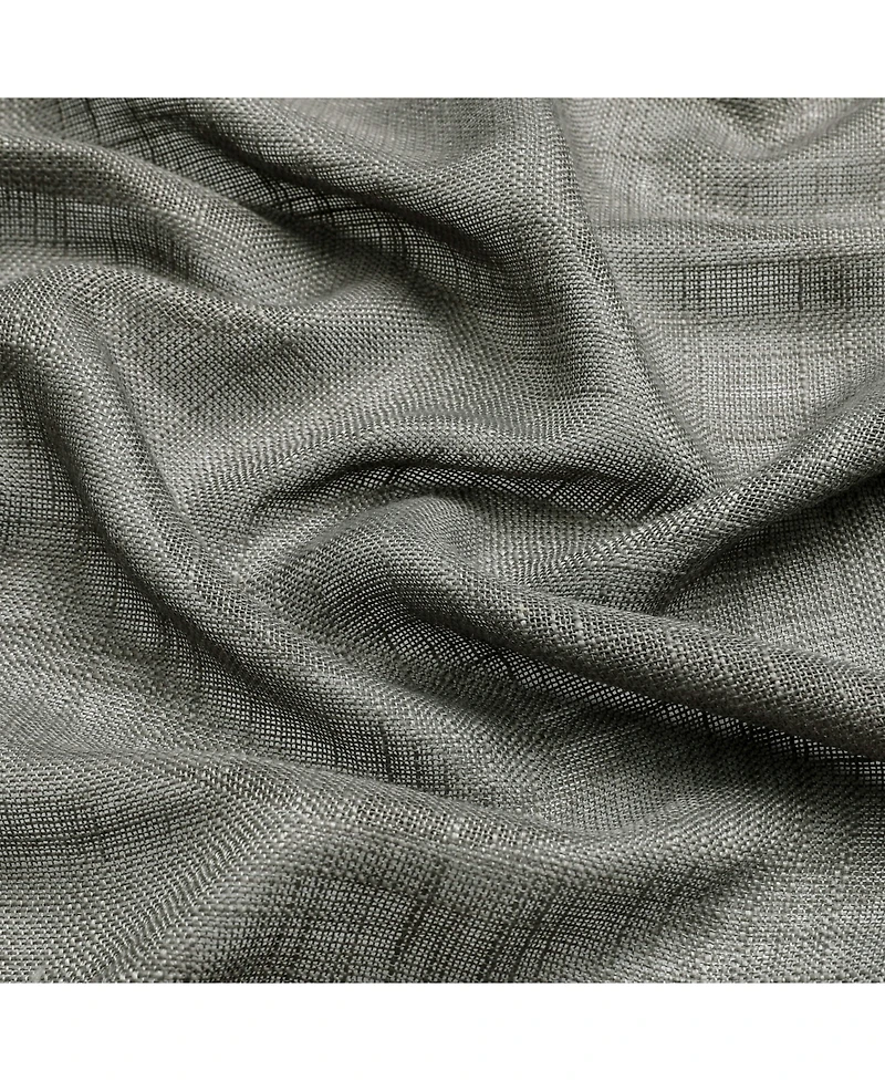 Kate Aurora 2 Pack Lux Thread Premium Woven Grommet Top Sheer Curtain Panels - Spice