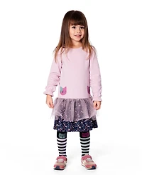 Deux par Baby Girl Knit Tights Dark Blue 