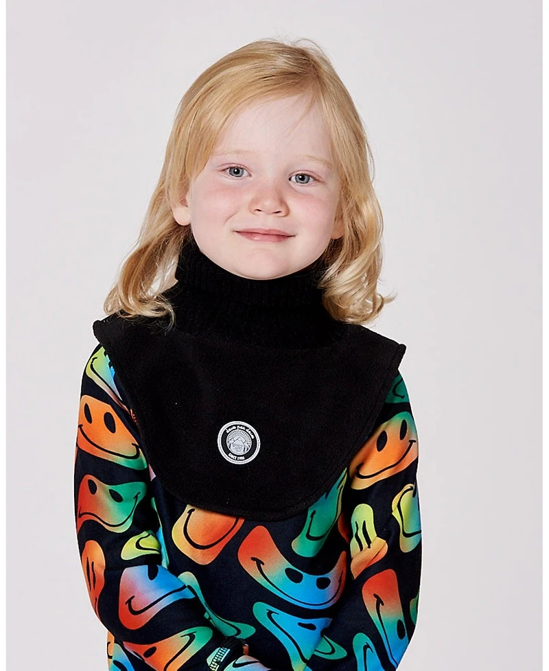 Deux par Kids Unisex Brushed Jersey Balaclava Black - Toddler|Child