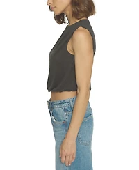 Central Park West Women's Cupro Pleated Tank Top