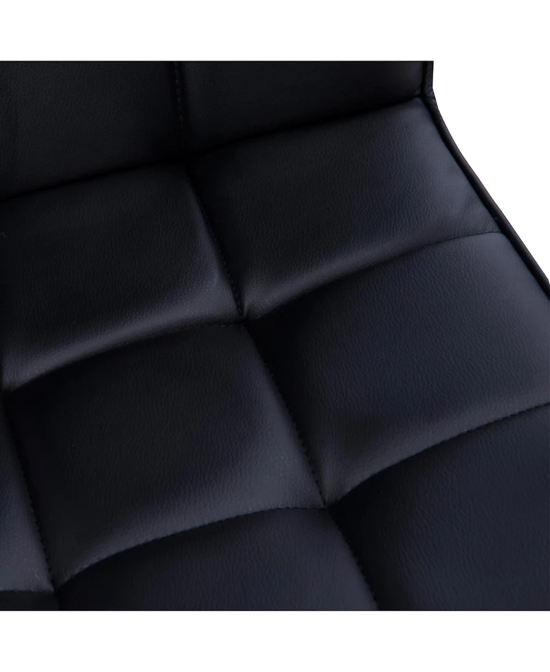 Homcom Executive Pu Leather Office Mid-back Ergonomic Swivel Computer Desk