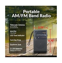Supersonic 2 Band Am/Fm Radio - Black
