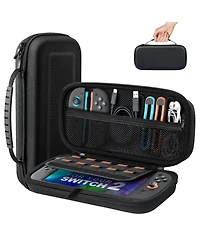 Nbcp Carrying Storage Case for Switch 2, Durable Hard Shell Messenger Bag, Soft Lining, 8 Game Card Slots, Protective Travel Storage