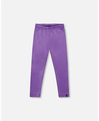 Deux par Girl Shiny Stretch Leggings Purple