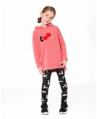 Deux par Toddler Girls Ultra Soft Hooded Tunic Coral - Toddler|Child