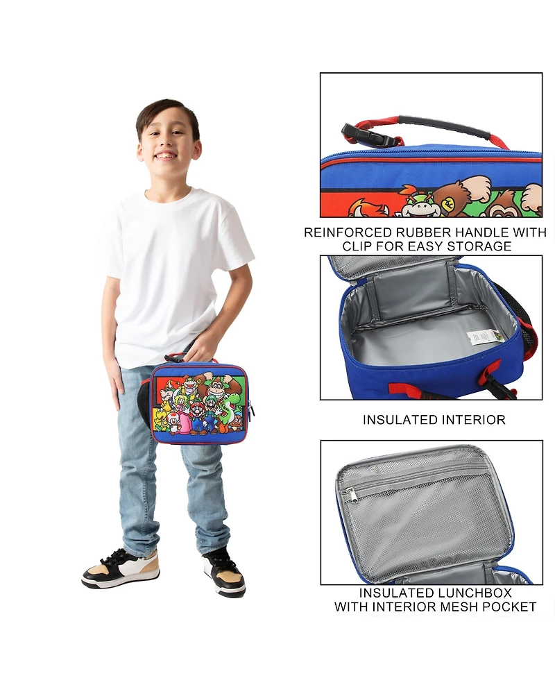 Super Mario Brothers Favorite Characters Insulated Lunch Kit