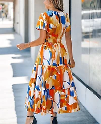 Cupshe Women's In No Order Abstract Maxi Beach Dress