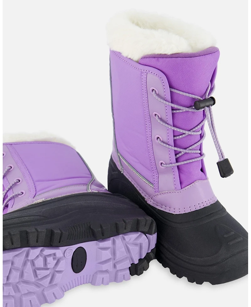 Deux par Girl Winter Boots Lavender with Removable Liner - Toddler|Child