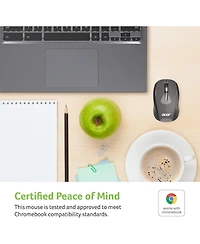 Acer Rf Wireless Mouse (Gray/Black) | Works with Chromebook | Usb Plug and Play for Right/Left Handed Users