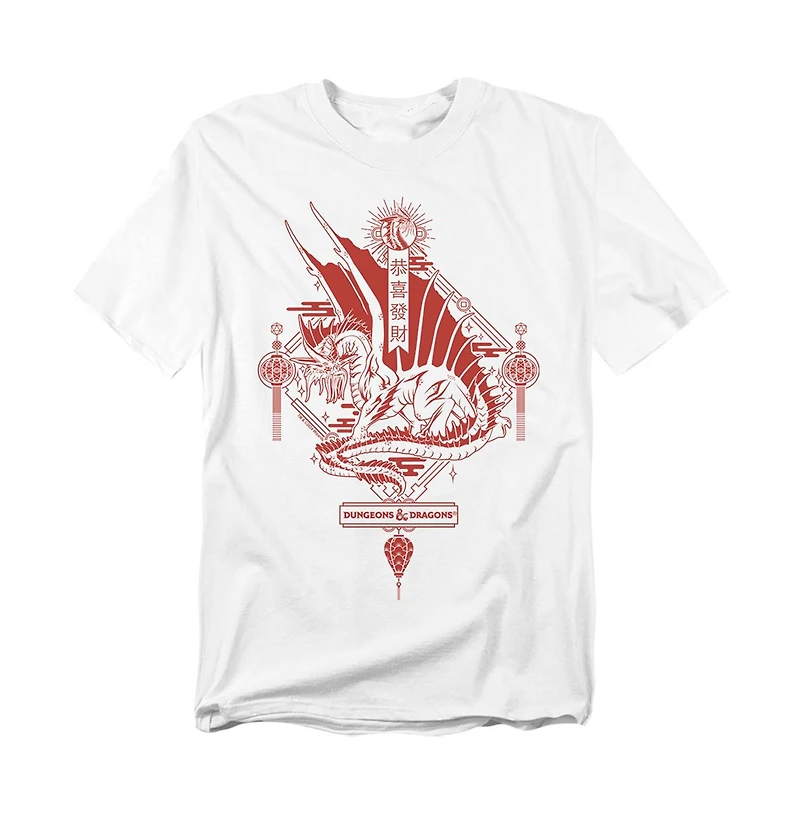 Logovision Big & Tall Dungeons And Dragons Year Of The Dragon Red Lantern T-Shirt