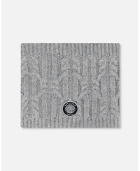 Deux par Kids Unisex Lined Winter Neckwarmer Heather Gray - Toddler|Child
