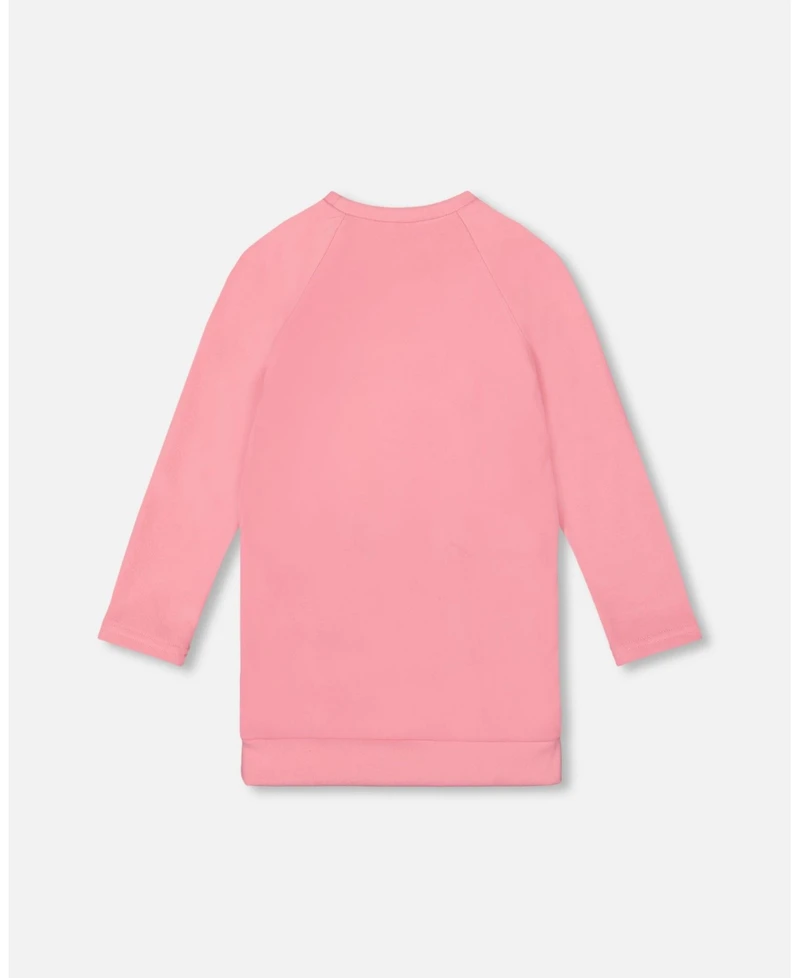 Deux par Girl Super Soft Tunic Tee with Embroidered Pockets Light Pink